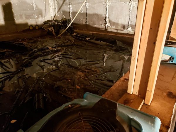 Crawlspace Water Cleanup in Lenoir City